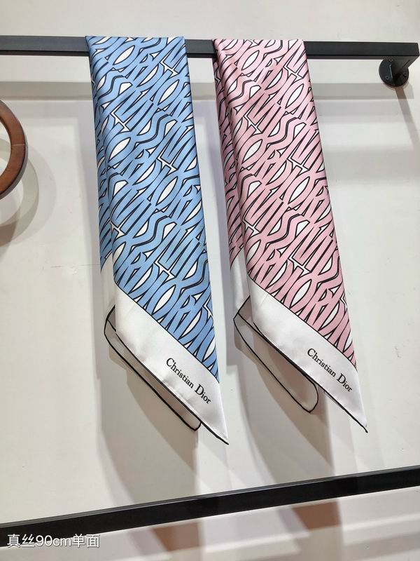 Dior silk scarf 90X90cm E04